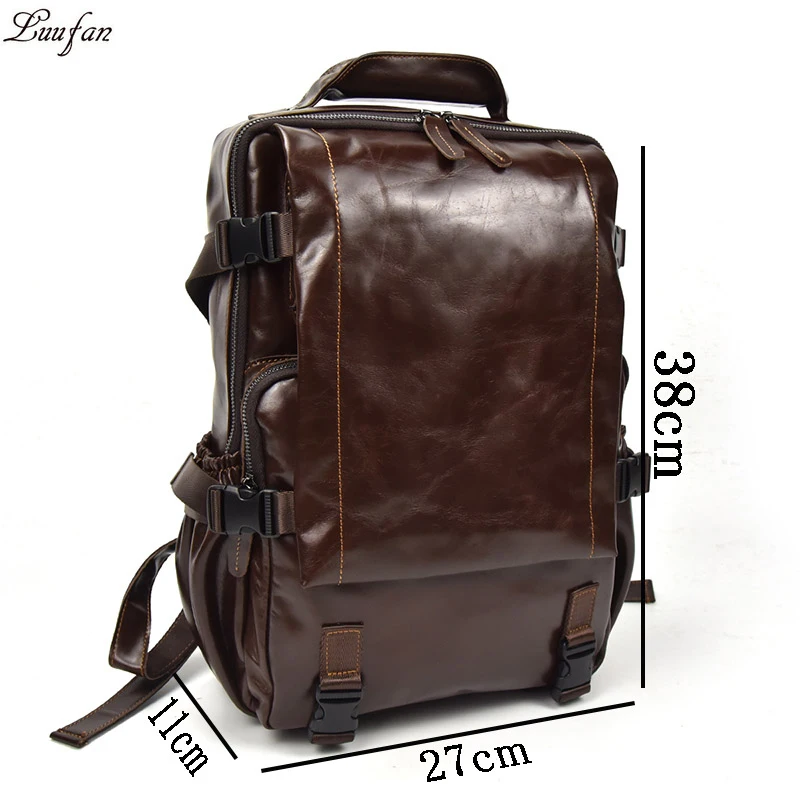 Männer Große Echtes Reise light Schule Multifunktionale orange2 Rucksack 14 Daypack Brown