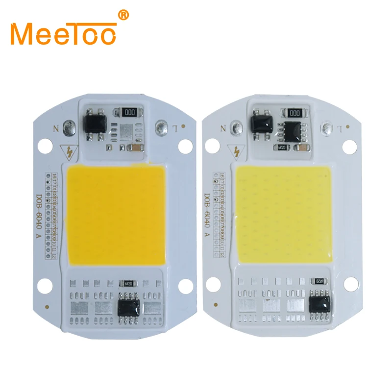 

DIY LED COB Bulb Chip 30W 50W LED Lamp Chip AC 110V 220V Input Smart IC Fit For DIY LED Flood Light Cold Warm White Street Lamp