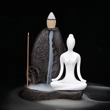 1 шт. креативный Censer Декор для дома керамическая 1,5X3 см курильница с обратным потоком керамическая статуэтка полотенце ладан держатель для домашнего офиса
