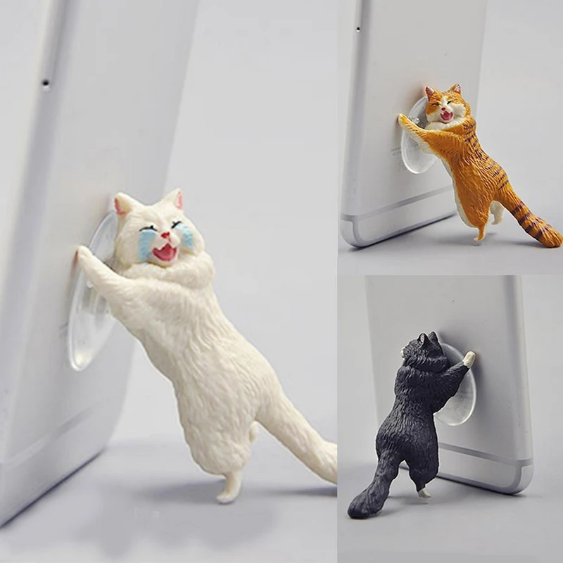 Neko Atsume Simulation Katze Tier Design Handy Halter Smartphone Stand Harz