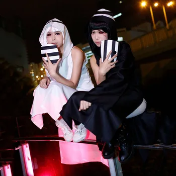 

High Quality Tokyo Ghoul Twin Sisters Dress Kurona Yasuhisa Nashiro Yasuhisa Cosplay Costume Women Full Dress + Scarf + Mask