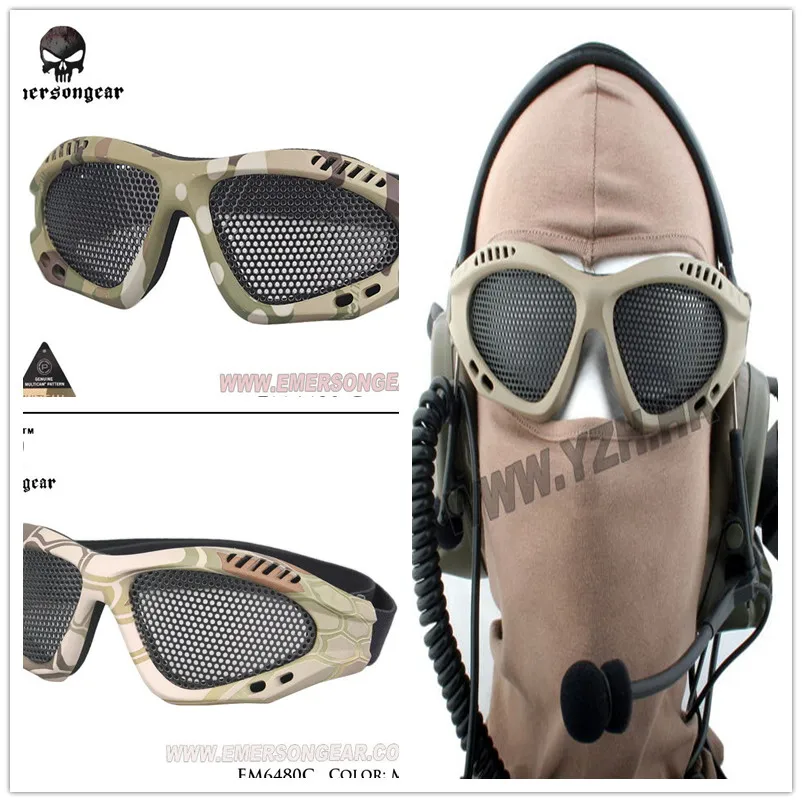 Safety Alrsoft Goggles Eye Protective Metal Mesh Eye Glasses CS Game Goggles Hot