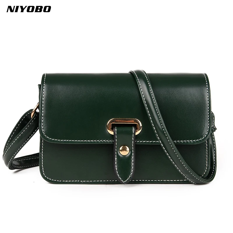 NIYOBO leather Women Messenger Bags Ladies Handbags Little Square