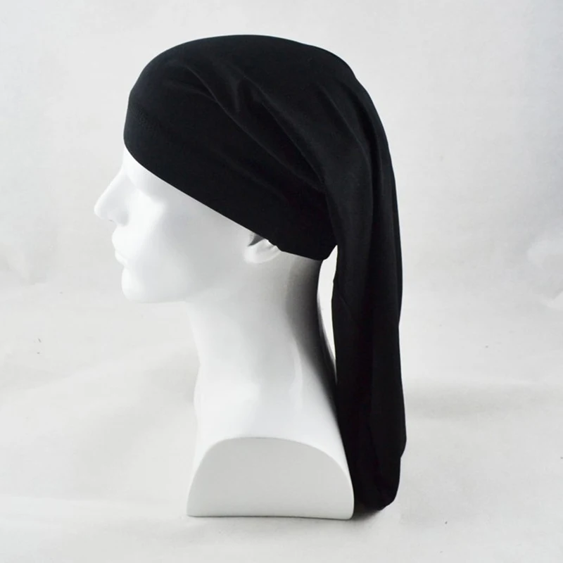 Berretto a calza per capelli lunghi cappelli da notte avvolgere berretto da  notte cura dei capelli berretto da notte per donna uomo berretto Unisex  Bonnet De Nuit nero|Caps, Foils \u0026 Wraps| -