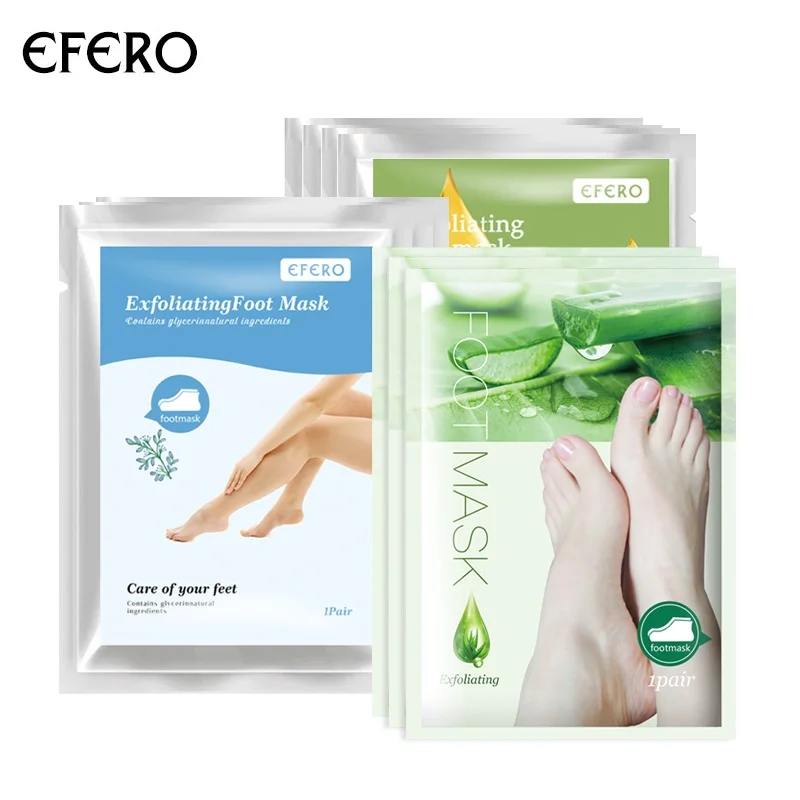 EFERO Exfoliating Foot Peel Mask Socks Foot Scrub Peeling Masks Remove
