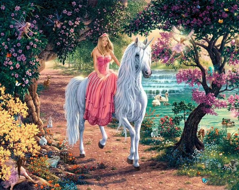 

Full circular Drill 5D DIY Diamond Painting cartoon princess Handmade Picture Of Rhinestone Cross Stitch Decor