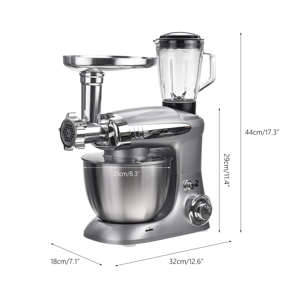 Multifunctional Stand Mixer 6 Speed Electric Food Blender Mixer 1000W Meat Grinder Food Processor Egg Dough Beater Kitchen Tools