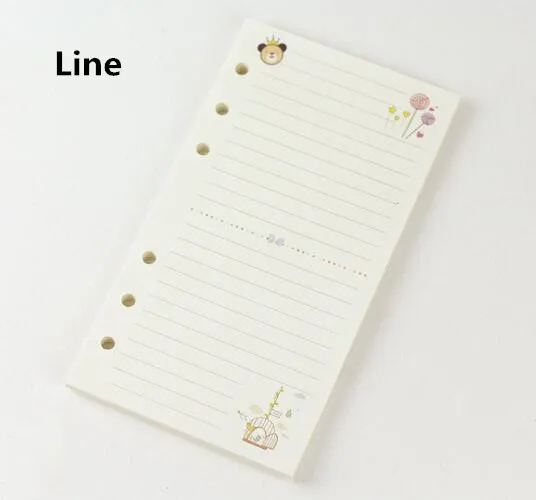 Kawaii A5 A6 Loose Leaf Notebook Paper Refill - Spiral Binder Agenda Planner with 45 Sheets