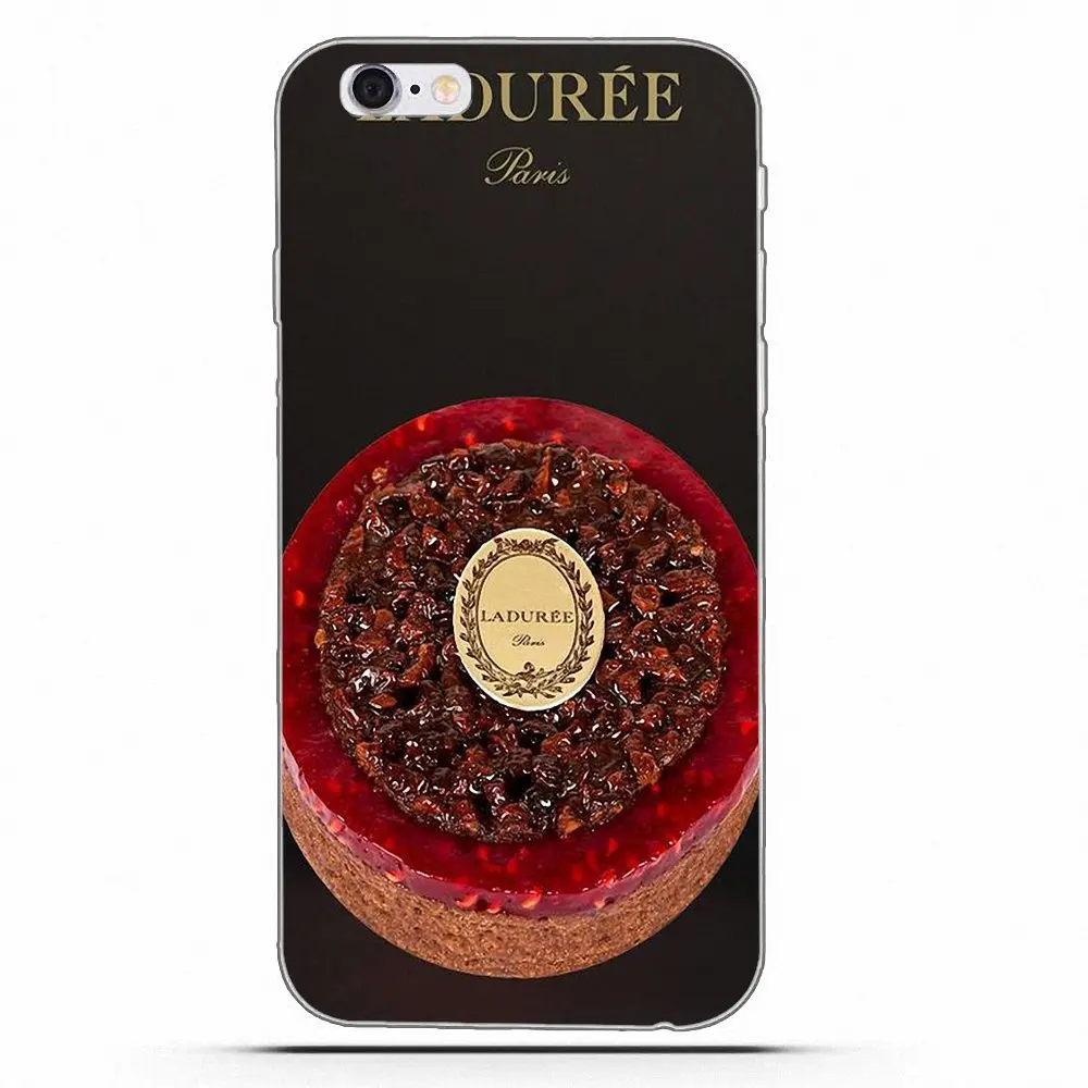 Wexoeq TPU Shell For Apple iPhone 4 4S 5 5C 5S SE 6 6S 7 8 Plus X Paris Laduree Macaron