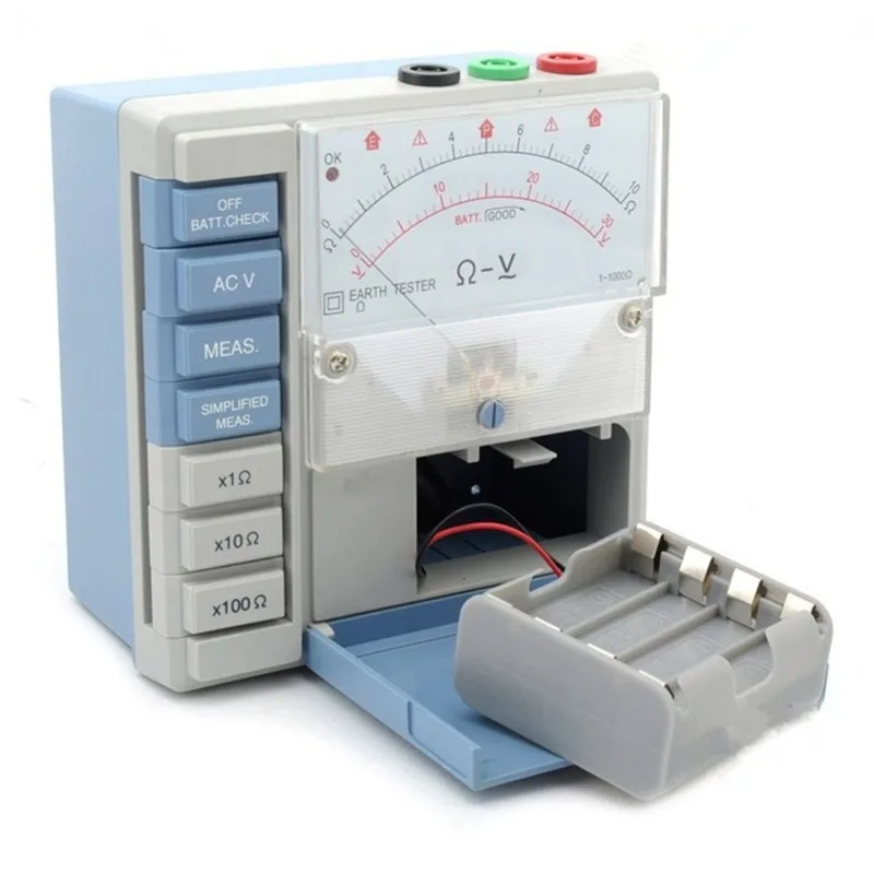 

MASTECH MS5209 Analog Earth Resistance Test Meter Megger Megometro Analog 1-1K Low Power Pointer Ground ResistanceTester