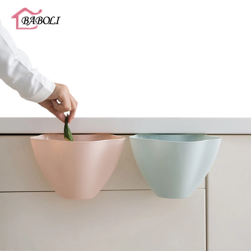Cupboard Door Hanging Garbage Holder Kitchen Cabinet Can Desktop Rubbish Organizer Container Debris Trash Bin Storage Box | Дом и сад