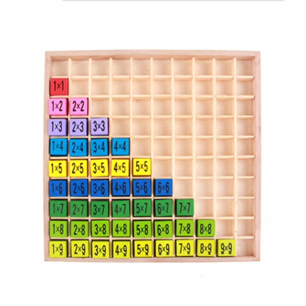 99 Tabel Perkalian Matematika Mainan Blok Montessori Math Mainan