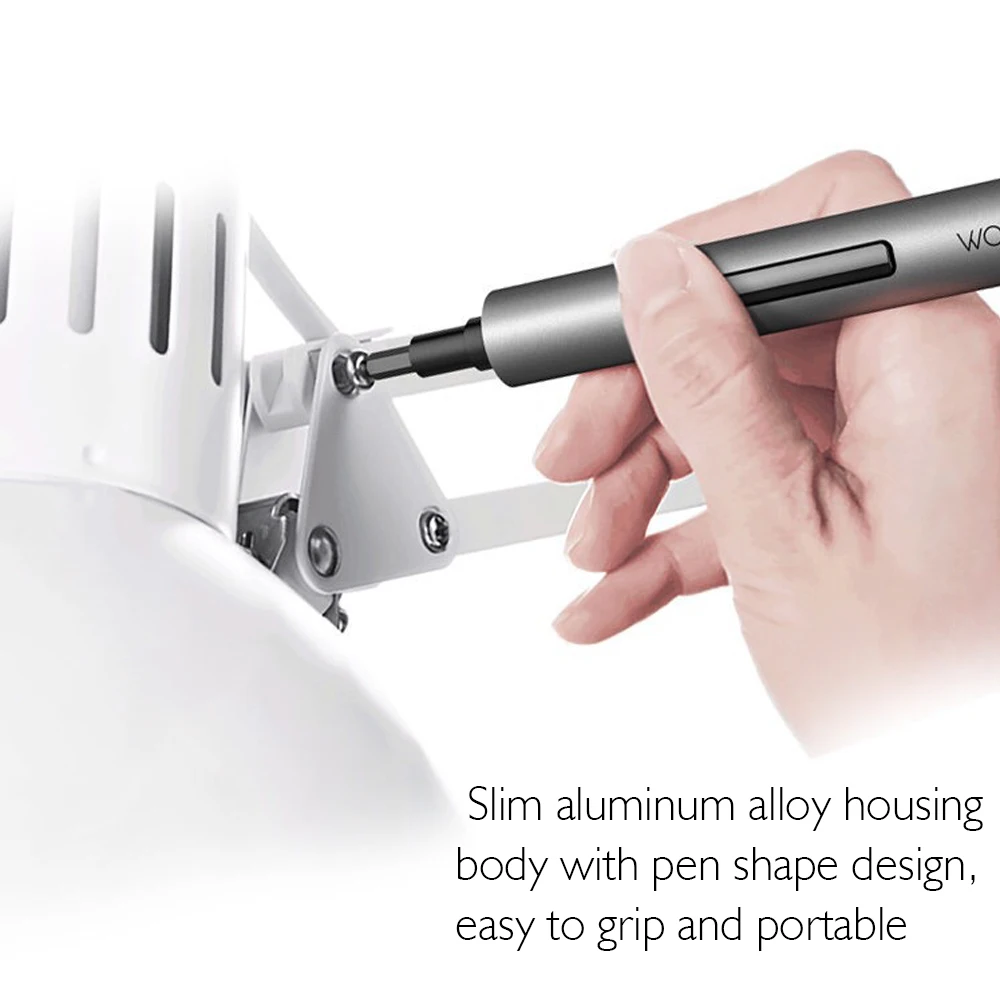 

Electric Screwdriver Cordless Power Screw Driver Kit with LED Light Lithium Iron Battery Operated pen shape design