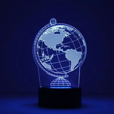 Статуя персонажа свободы 3d ночник простая Мода свечи ко дню рождения очаровательный рисунок для детей игрушки 3d лампа - Цвет: 7 color change
