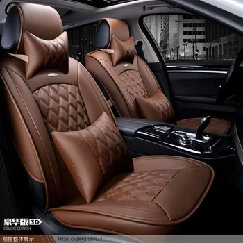 

for audi A1 A3 A4 A6 A5 A8 Q1 Q5 Q7 black red brand luxury car soft leather seat cover front &rear Complete set car seat covers