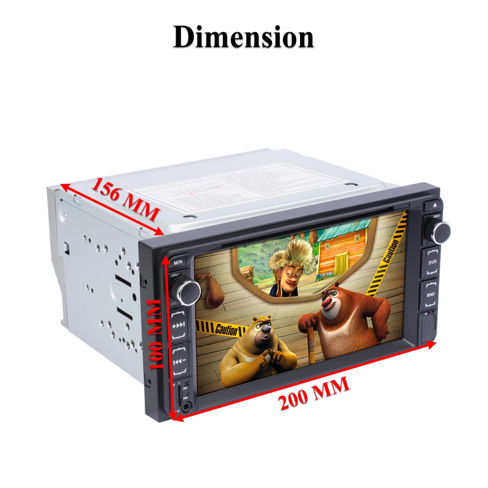 Автомобильный dvd-плеер AMPrime 2 din " TFT-LCD с сенсорным экраном, Bluetooth DVD/CD/MP3/USB/SD/AUX, автомобильный стерео резервный фотоаппарат, мультимедийный плеер