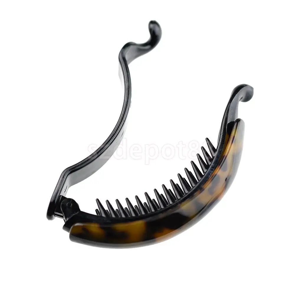 Large Long Banana Hair Clip Hairpin Acetate Headwear Ponytail Holder For Women Lady Girl