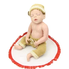 22” Sleeping Full Silicone Vinyl Reborn Baby Doll Realistic Newborn Babies Realistic Dolls for Toddlers Christmas Gift