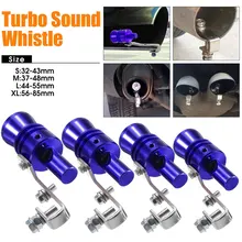 Blue Fashion Durable Pipe Whistle Simulator Best Gifts Exhaust Muffler Automobile Sound Whistle Car Decoration Blowoff