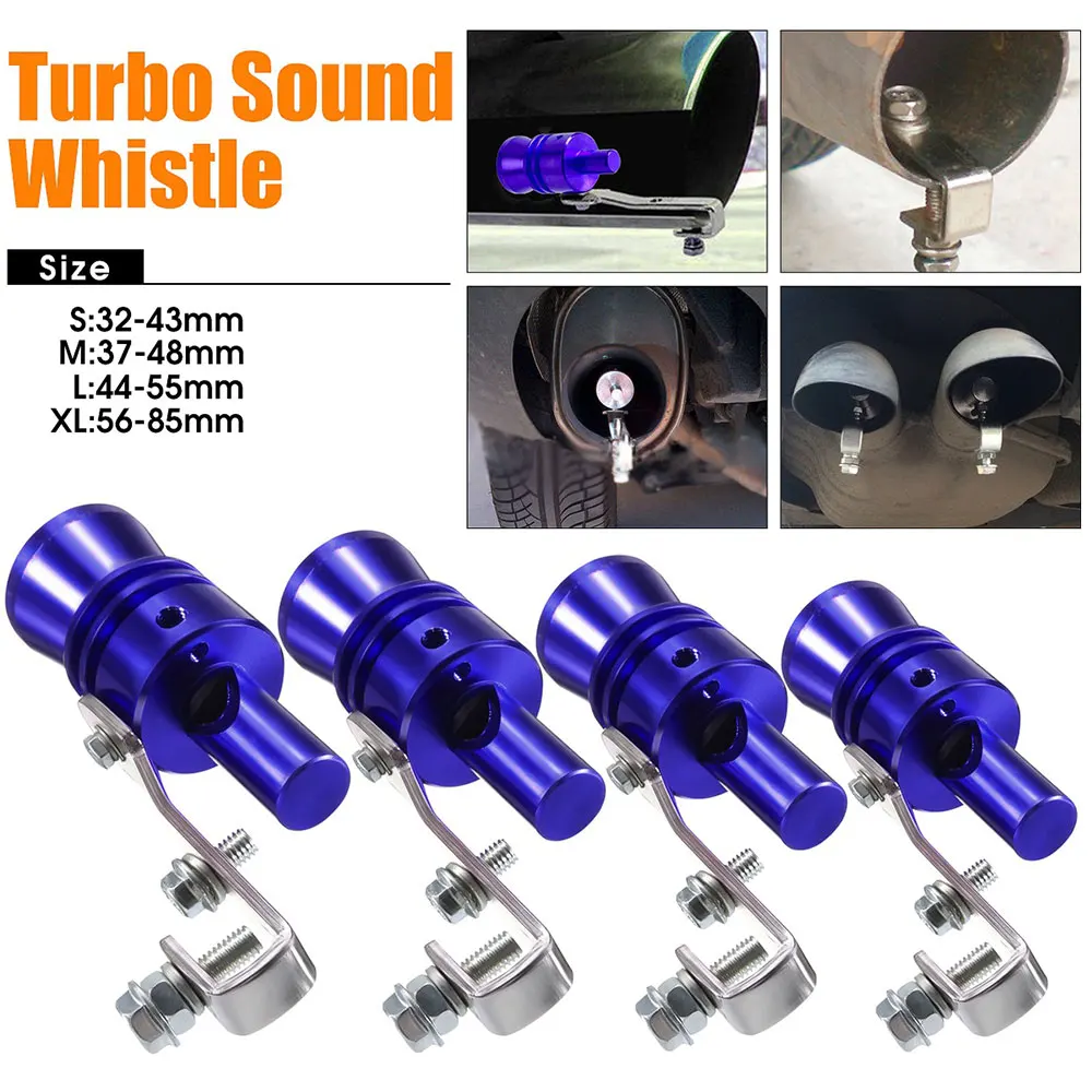 Blue Fashion Durable Pipe Whistle Simulator Best Gifts font b Exhaust b font Muffler font b