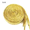 1 Pair Shiny Gold Silver Thread Shoelaces Glitter Flat Shoelaces Sparkly Bootlaces Colors Shimmering 110cm Shoe Laces Colored ► Photo 3/6