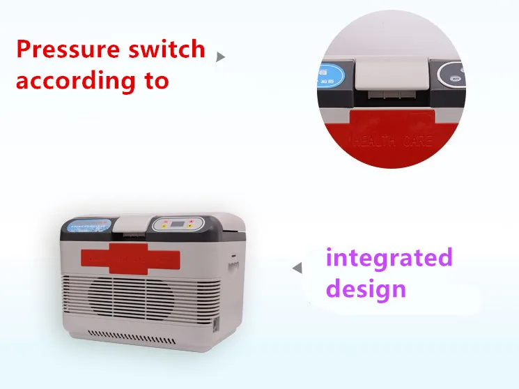 12 V/15L двойной холодильного Мини Автомобильный холодильник/мини бытовой холодильник/Термостат можно рефрижератор Дисплей инсулина