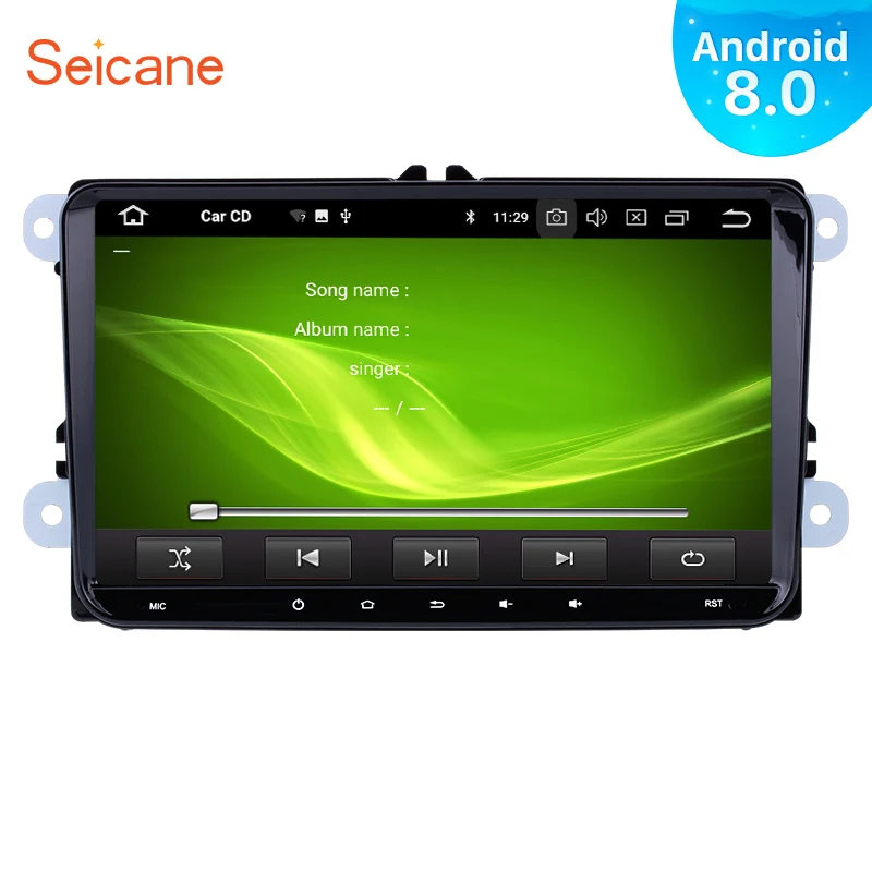 Seicane 2Din Android 9 0 GPS автомобильный &quotстерео для VW BORA Polo Golf 4 5 6 7 Tiguan Passat b6 b5 b7