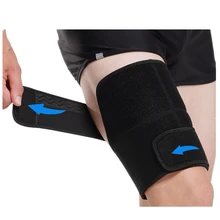 1 PC Sports Thigh Brace Support Adjustable Quadriceps Support Thigh Wraps Neoprene Non-Slip Thigh Guard Protection for Men Women цена 1 PC Sports Thigh Brace Support Adjustable Quadriceps Support Thigh Wraps Neoprene Non-Slip Thigh Guard Protection for Men Women цены онлайн