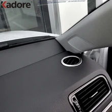 Для Volkswagen VW Jetta 6 MK6 2015 2016 ABS Матовый круглая коробка розетки украшения внутренняя круговой воздуха условного AC Vent крышка отделка