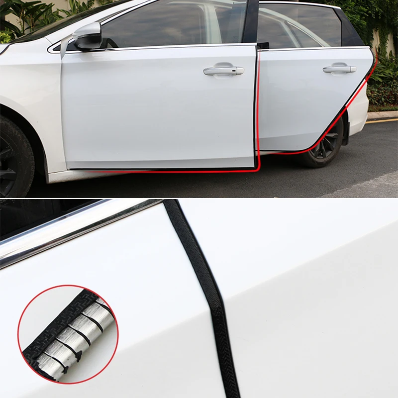 Автомобильный-Стайлинг, 5 м, защита от царапин на краях двери, уплотнительная накладка, автомобильные дверные наклейки, автомобильные аксессуары