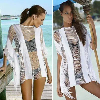 

Womens Cover Up Beach Wear Dress Summer Kaftan Bikini Swimwear Lace Lady Swim Clothes Cover-Ups