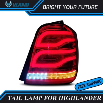 

Car LED Strip Rear Lamp for Toyota Highlande Kluger Tail Lights 2001-2007 Tail Lamp Plug and Play