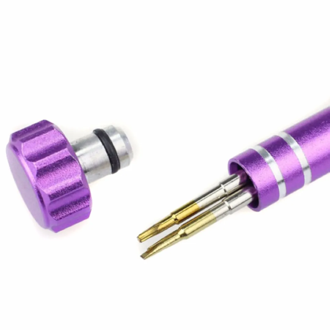 Shellhard 5in1 Watch Repair Tool Kits Screwdriver Set Repair Opening Tools Kit for Watch Eye Glasses