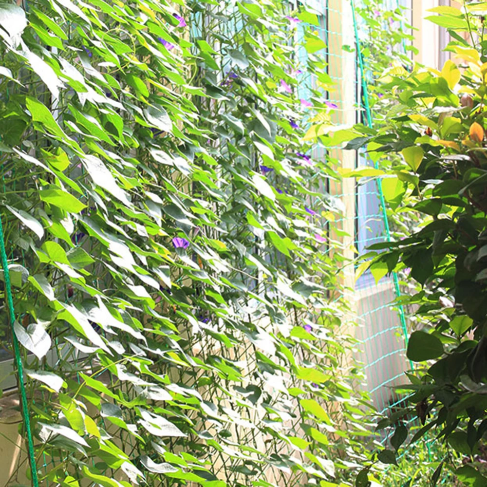 2.7*1.8m#Garden Green Nylon Trellis Netting Climbing Bean Plant Nets Grow FenceA