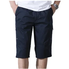 Мужские военные шорты Карго летние армейские зеленые хлопковые шорты мужские свободные мульти-карманные Шорты повседневные брюки 6XL летние шорты