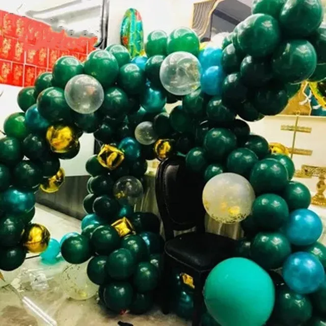 

30pcs/lot 5/10 inch Dark green balloon round latex balloons birthday party decorations adult helium baloons wedding supplies