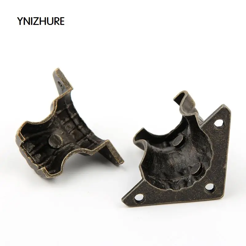 Yinzhure 30 шт. 27*33 мм 30*29 мм античная бронза ювелирные изделия деревянный ящик декоративные ноги угол защитная одежда оборудования Кабинета