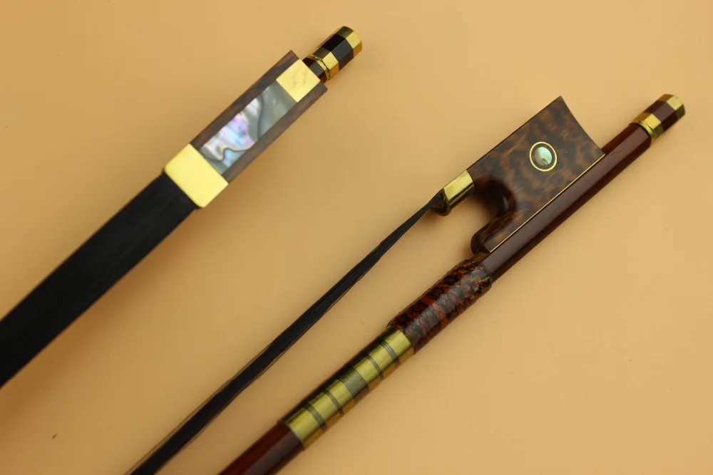 3pcs New Professional Snakewood Violin bows 4/4 full size black horse
