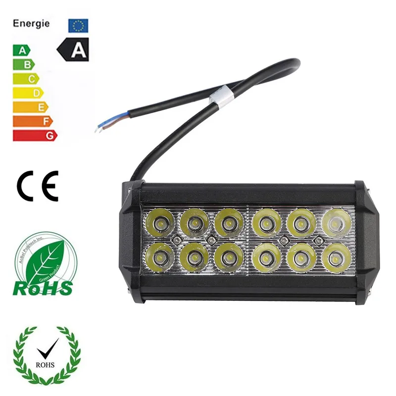 

1Pc 7" inch 36W LED Work Light Lamp for Motorcycle Tractor Boat Off Road 4WD 4x4 Truck SUV ATV Spot Flood 12v 24v