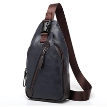 Модные нагрудные Сумки из искусственной кожи, мужская повседневная сумка через плечо, Водонепроницаемый многофункциональный ремень, сумка-мессенджер для денег 52003