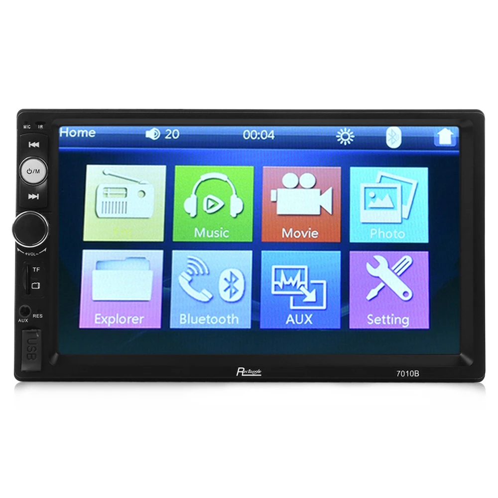 7/" Bluetooth HD Touch Screen Waterproof Car Multimedia MP5 Player FM Radio 720P