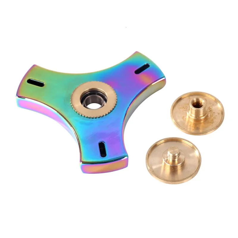 Spinner ADHD EDC Stress Spinner Alloy Rainbow Fidget Finger Toy Triangle Anxiety Attention Toy High Speed for Killing Time Ultra Spinner ADHD EDC Stress Spinner Alloy Rainbow Fidget Finger Toy Triangle Anxiety Attention Toy High Speed for Killing Time Ultra