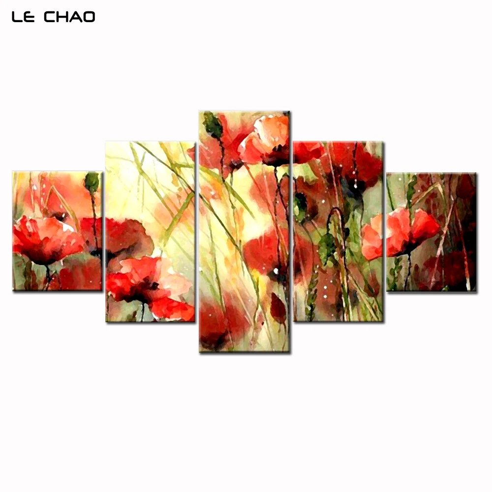 

Home Decor Canvas Prints Wall Pictures for Living Room Modular Pictures Canvas Painting Beautiful Flowers Combination Painting