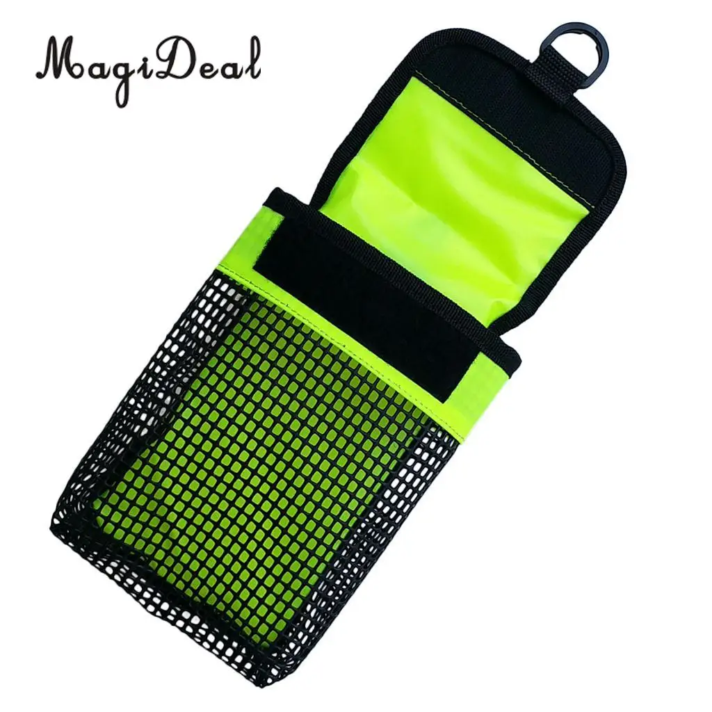 Cena MagiDeal kołowrotek do nurkowania Bolt Snap   SMB Marker bezpieczeństwa boja Mesh torba sportowa uchwyt na sprzęt etui ochronne wybór kolorów