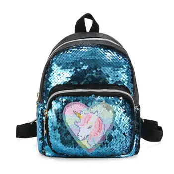 

Sequins Backpack Women girl School Bags for Teenage Girls Backpack Cute/Unicorn Mochila Mujer Kids Candy Color Bagpack