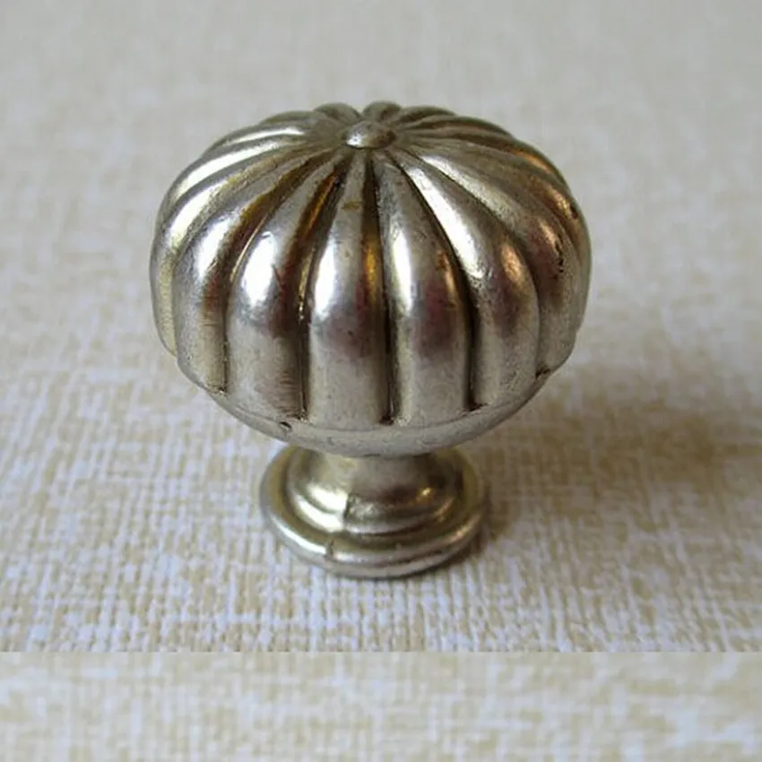 Retro distress silver vintage furniture samll knobs antique silver
