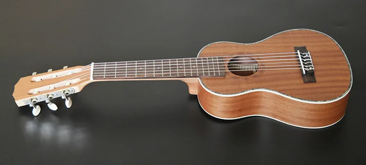 2" Baritone guitalele Sapele 6 струн укулеле Уке Гавайи lele мини небольшой путешествия акустическая гитара