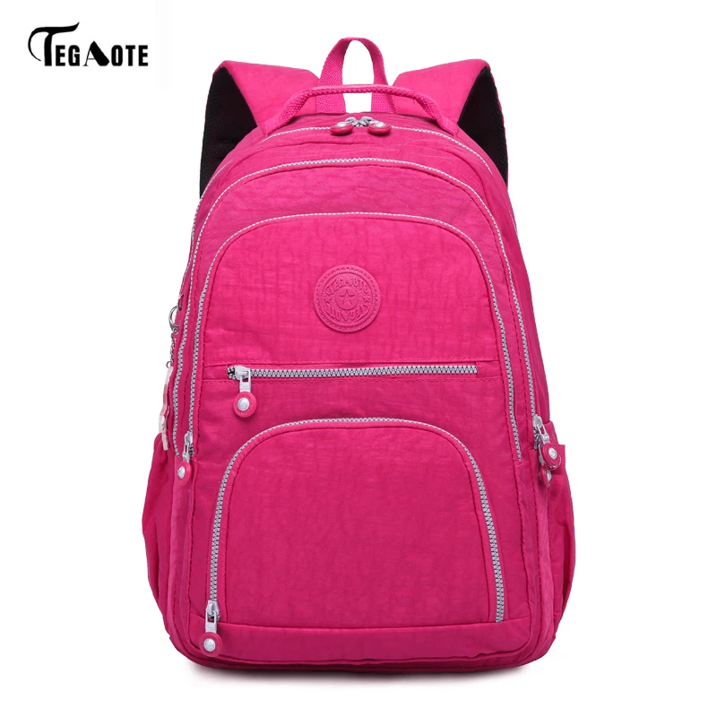  TEGAOTE School Bag Waterproof Nylon Brand Laptop Backpacks For Teenager Women Backpack Leisure Shou - 32944575793