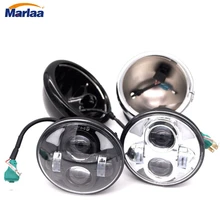 LED Motorcycle Headlight Daymaker Projector DRL Car Bulb For Harley 5.75inch