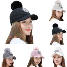 Горячая Распродажа, женская зимняя теплая вязаная бейсболка со съемной шерстью, уникальная шапка с кристаллами, велосипедная шапочка